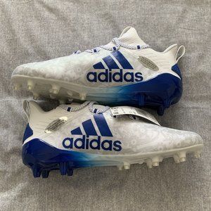 Adidas Adizero Young King Blue White Floral Football Shoes FU6707 Size 10